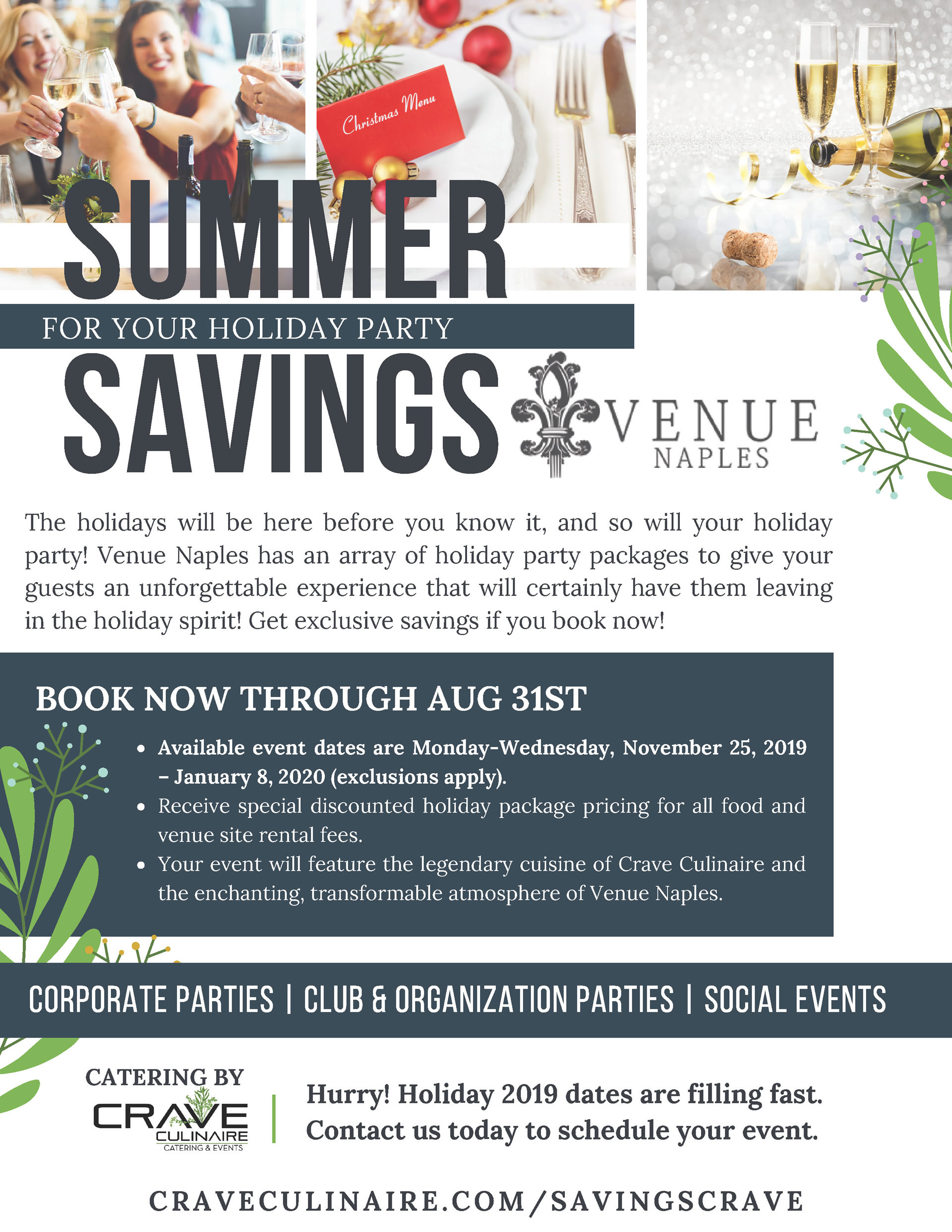 Summer Savings Crave | Crave Culinaire
